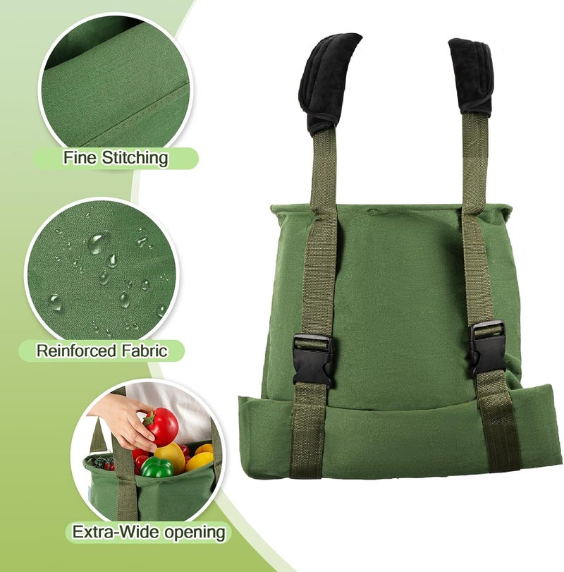 Elfzone Apple Picking Bag - Heavy Duty Fruit Picking Bag With Shoulder Pads,Vegetable Harvest Apples Berry Garden for Outdoor Orchard, Farm, Garden, Heavy Duty - Image 2